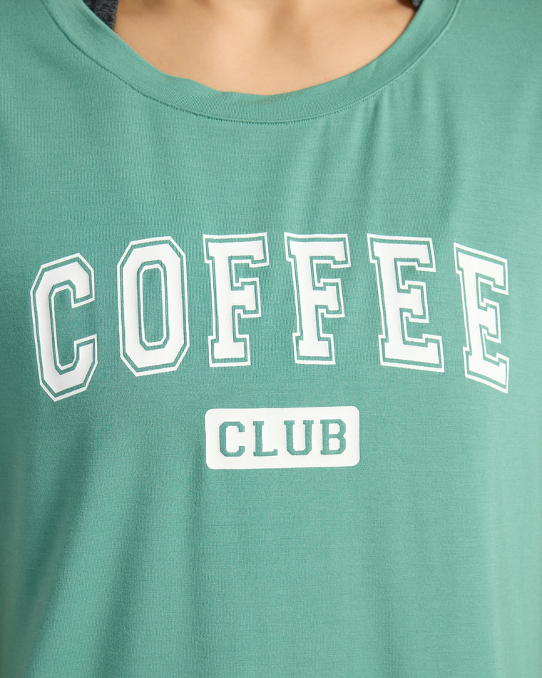 Frosty Spruce $|& Interval Coffee Club Graphic Tee - SOF Detail