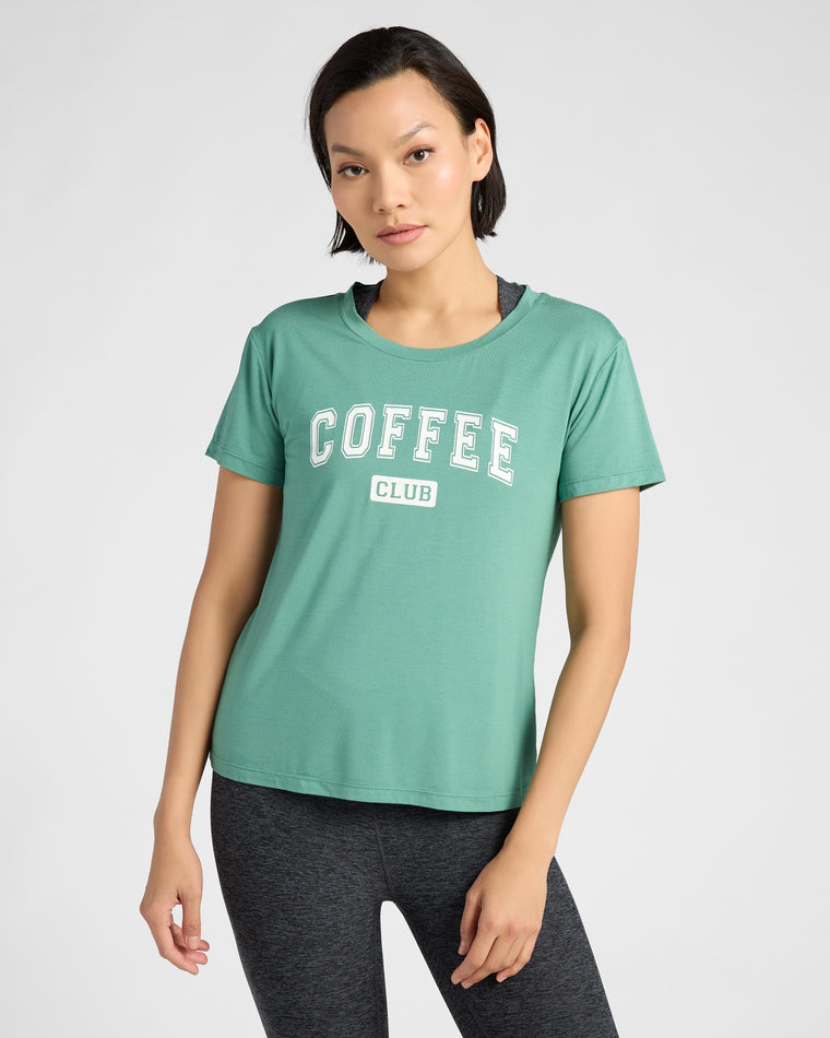 Frosty Spruce $|& Interval Coffee Club Graphic Tee - SOF Front