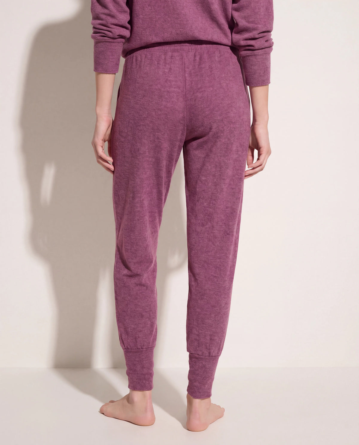Vintage Plum $|& SEAS Dreamy Hacci Lounge Jogger - SOF Back