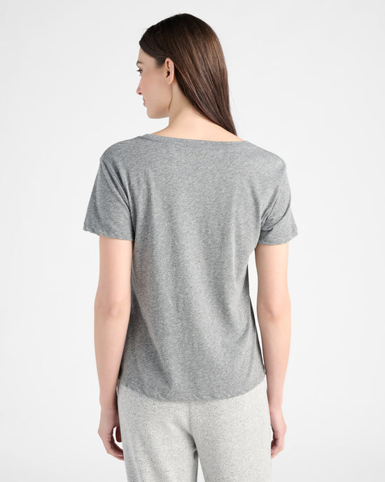 Heather Grey $|& SEAS Coffee Graphic Sleep Tee - SOF Back