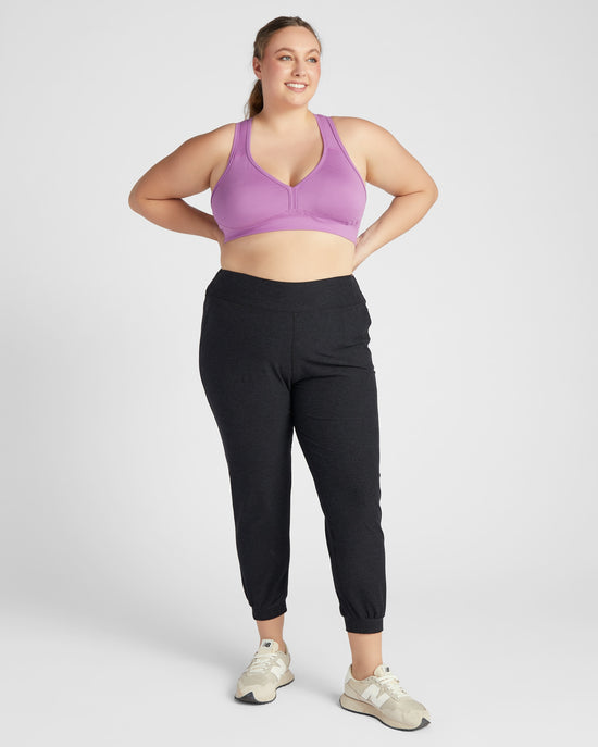 Very Grape $|& Interval Enhearten Spacedyed Bra - SOF Full Front