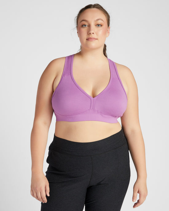 Very Grape $|& Interval Enhearten Spacedyed Bra - SOF Front