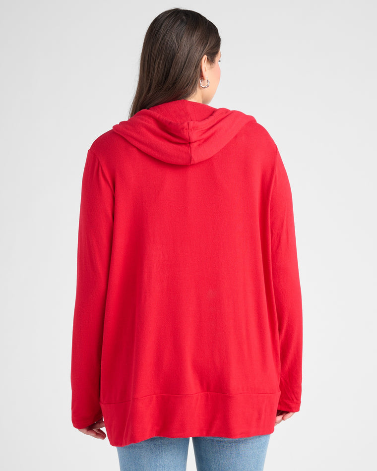 Chili Pepper $|& SEAS Laguna Hooded Cardigan - SOF Back