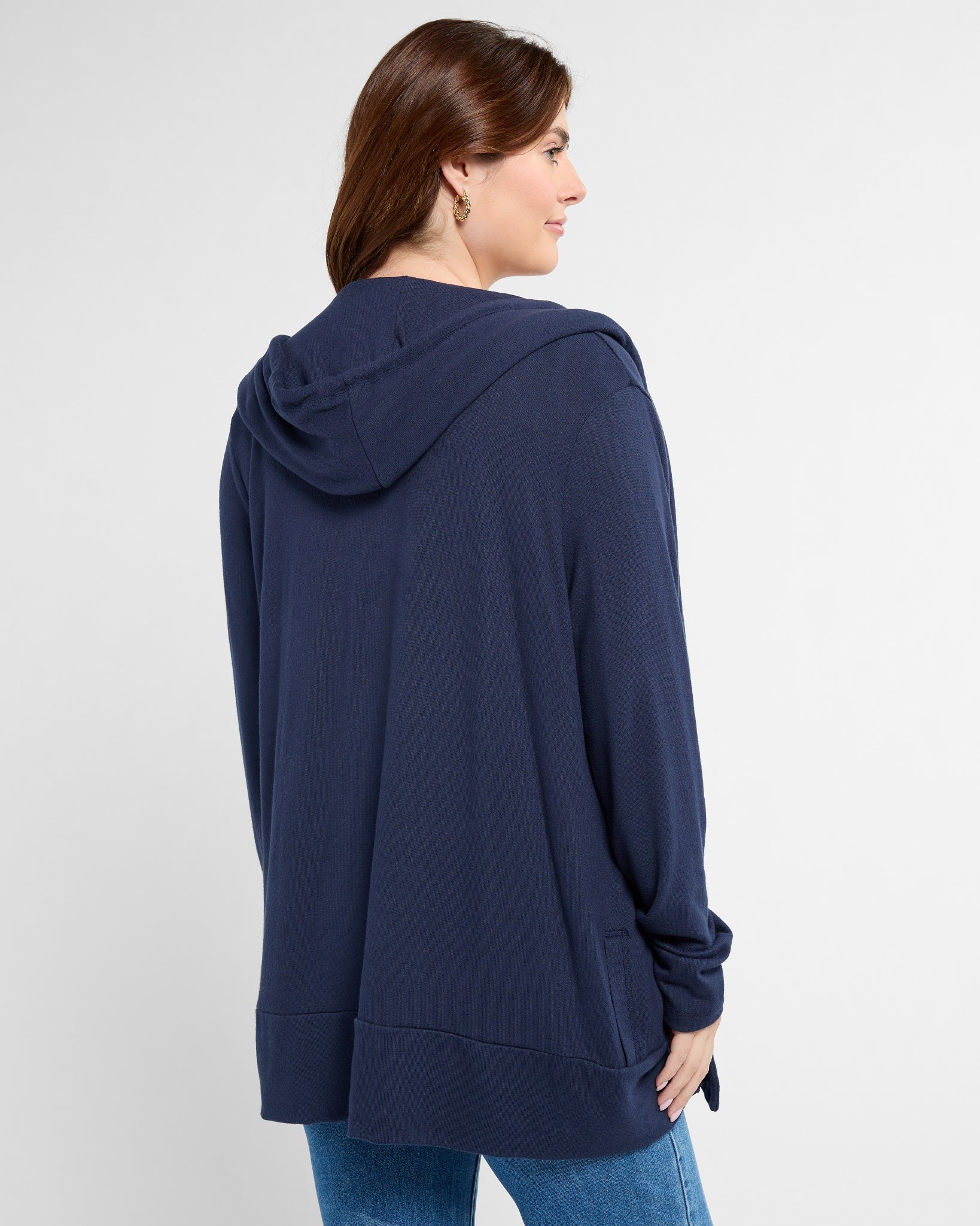 Navy $|& SEAS Over the Falls Cardigan - SOF Back