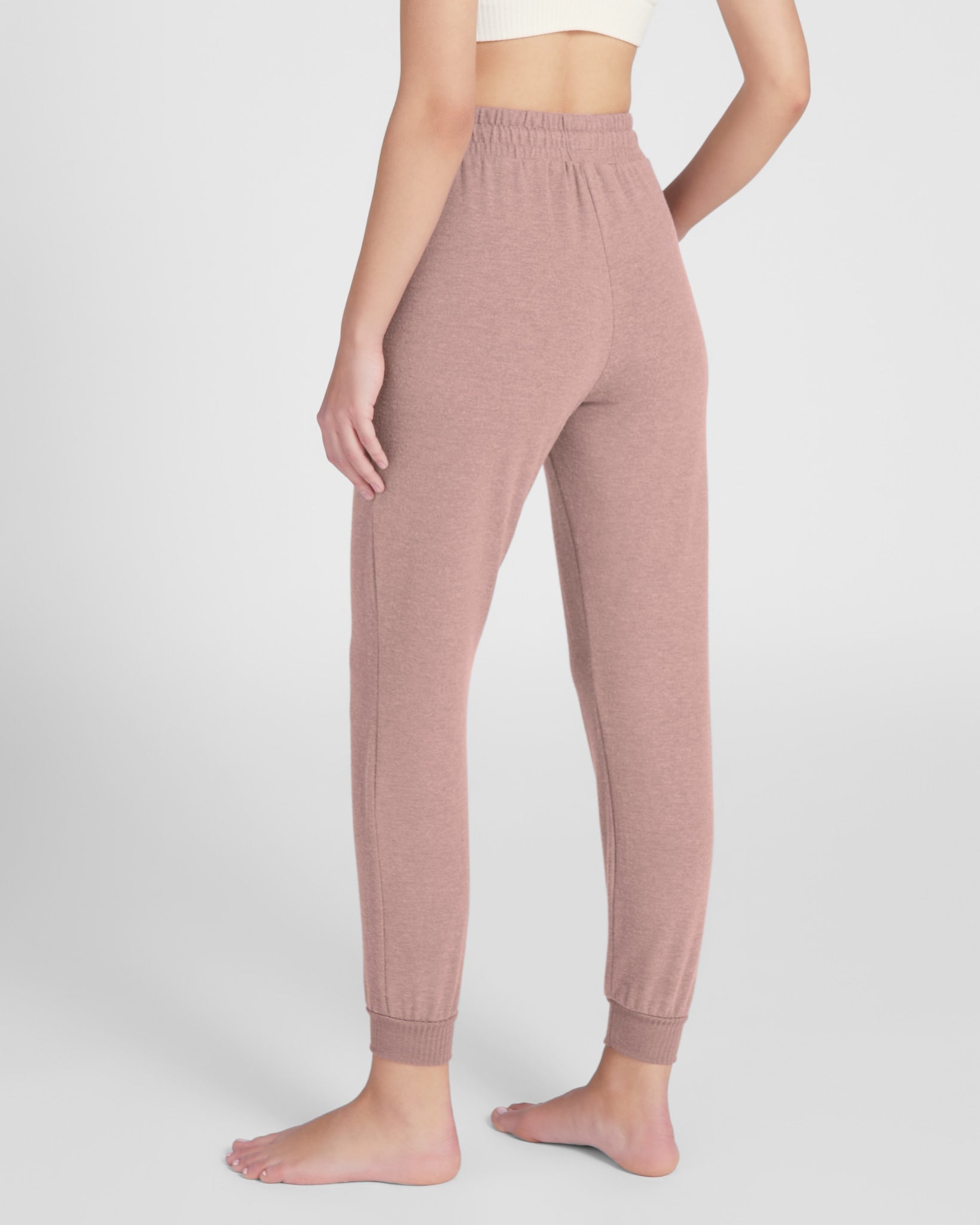 Mauve $|& SEAS Shoreline Hacci "Cloud" Graphic Jogger - SOF Back