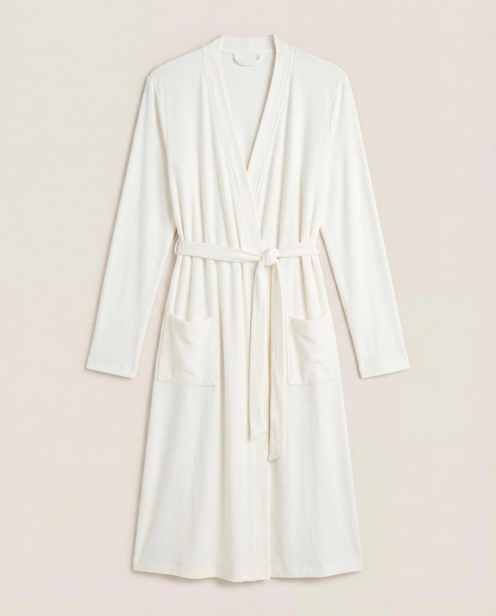 Cream $|& SEAS Shoreline Hacci Robe - Hanger Detail