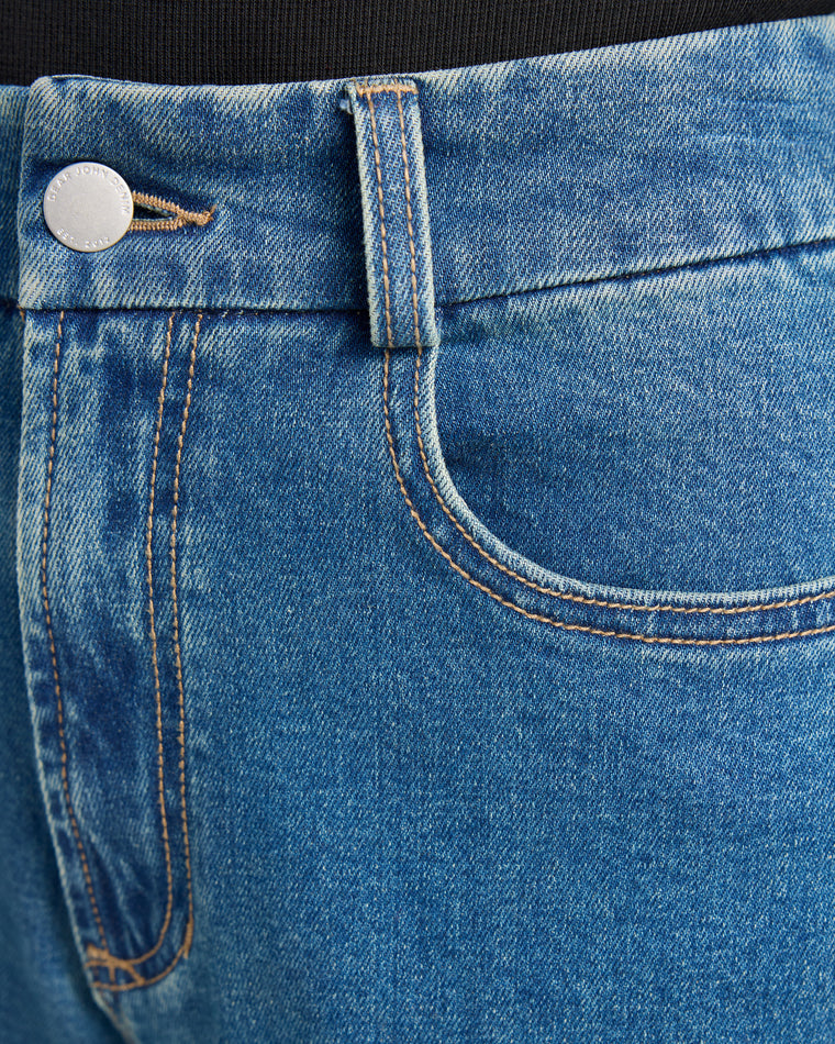 Blue Note $|& Dear John Audrey High Rise Wide Leg Trouser Jeans - SOF Detail