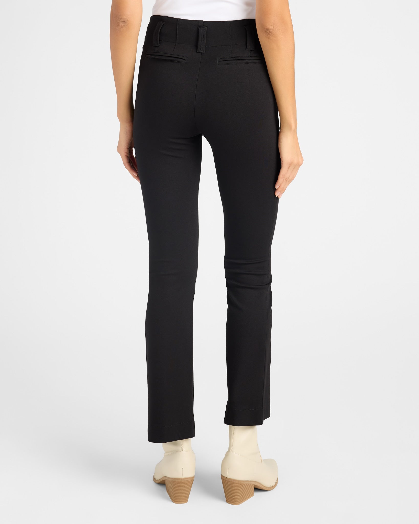 Black $|& Dear John Lauren Ponte Trouser Pant - SOF Back