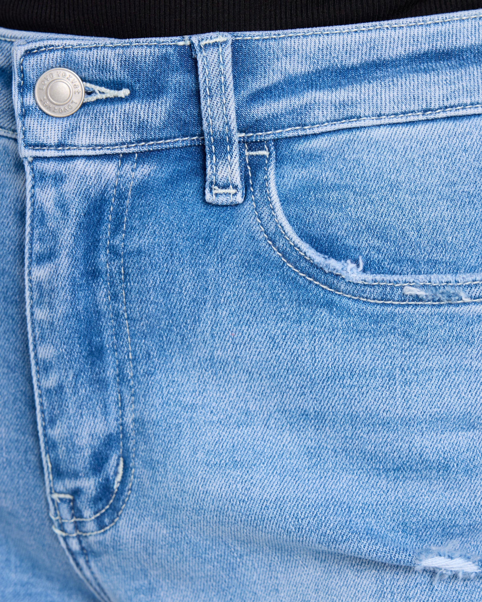 Sleepless $|& Lovervet Mid Rise Cuffed Skinny Jeans - SOF Detail
