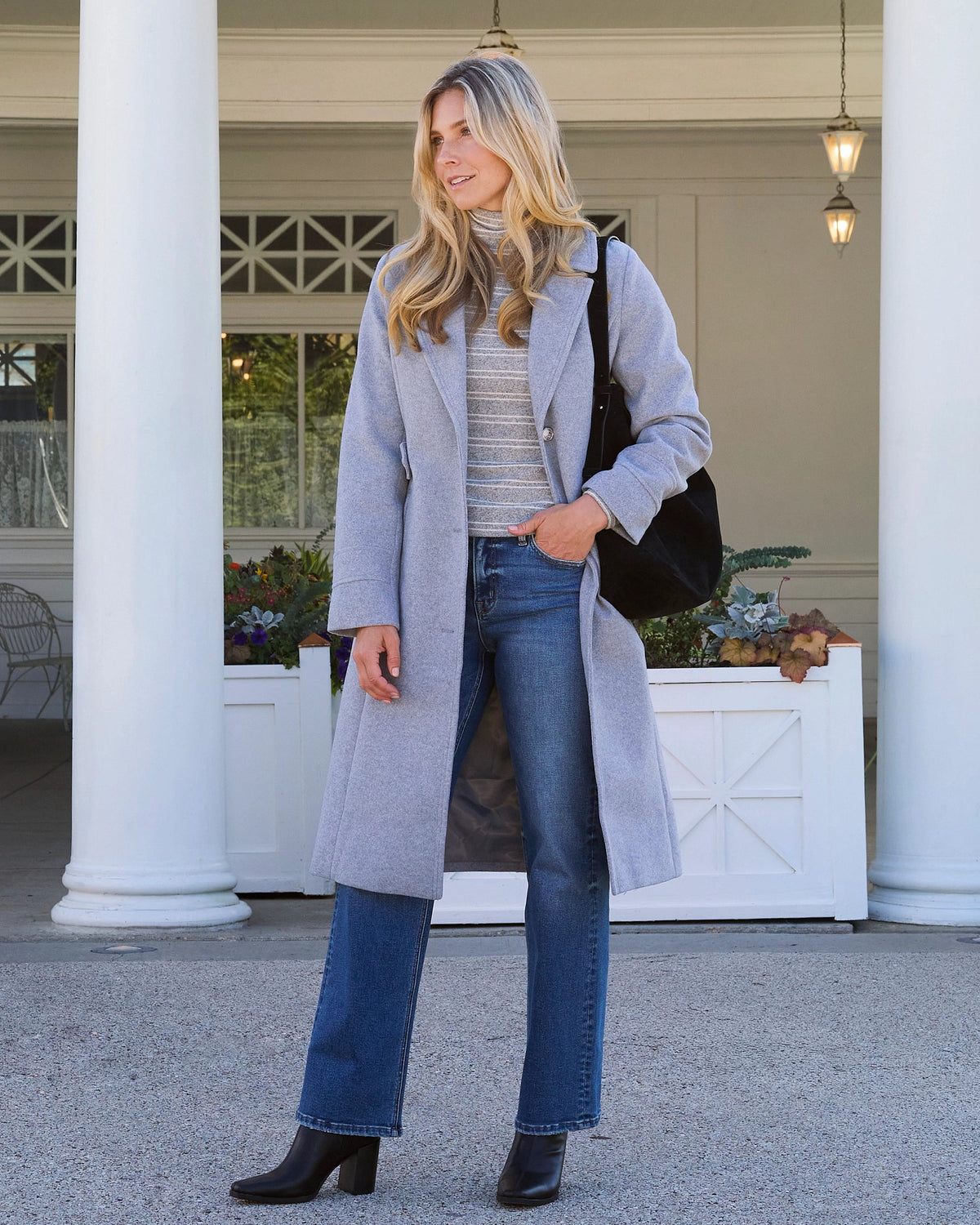 Dreamland $|& Vervet Mid Rise Slim Wide Leg Jeans - SOF Side