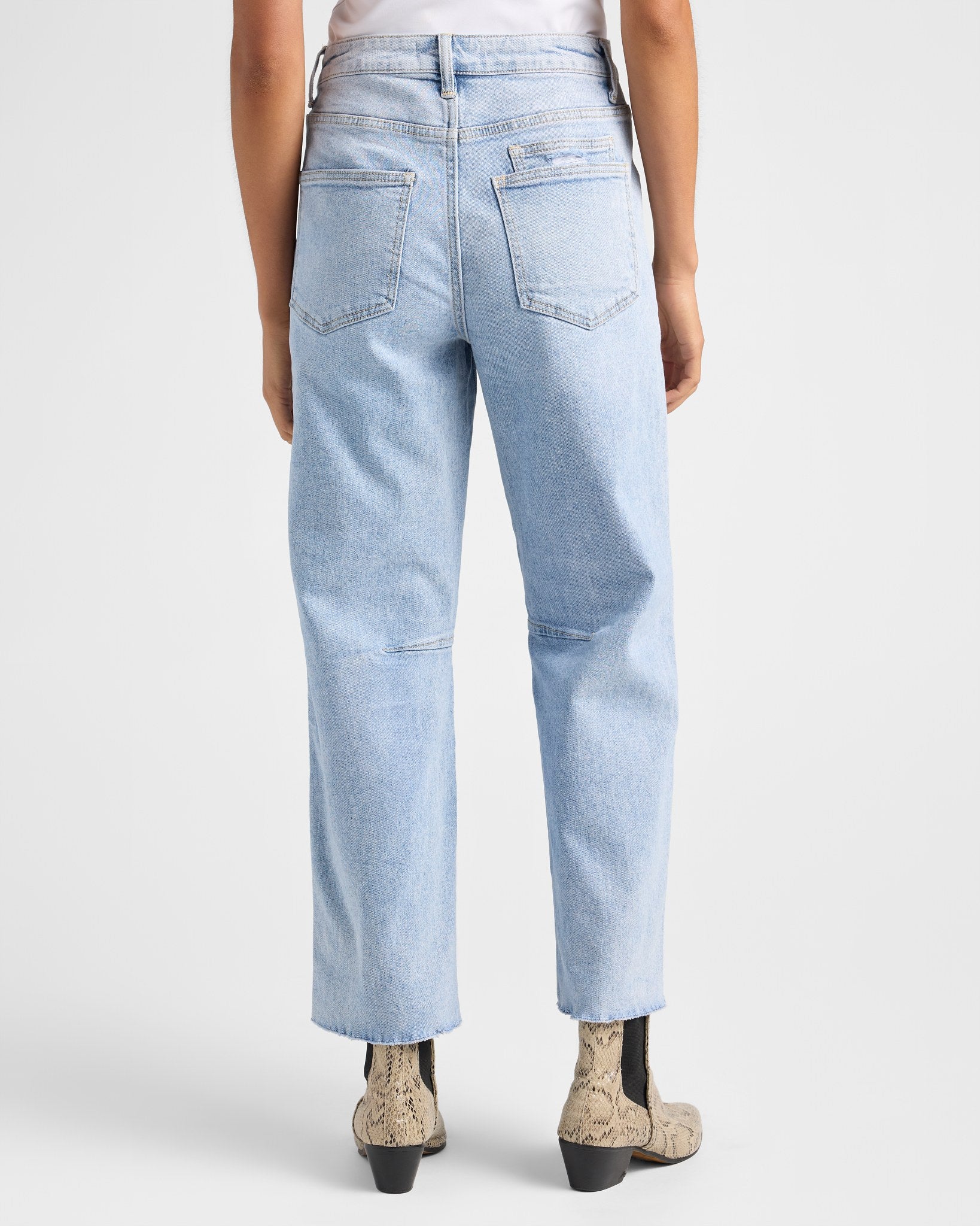 Heroine $|& Vervet High Rise Barrel Leg Jeans - SOF Back