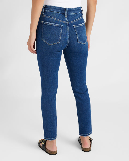 Eulogize Blue $|& Flying Monkey Jeans Mid Rise Skinny Jeans - SOF Back