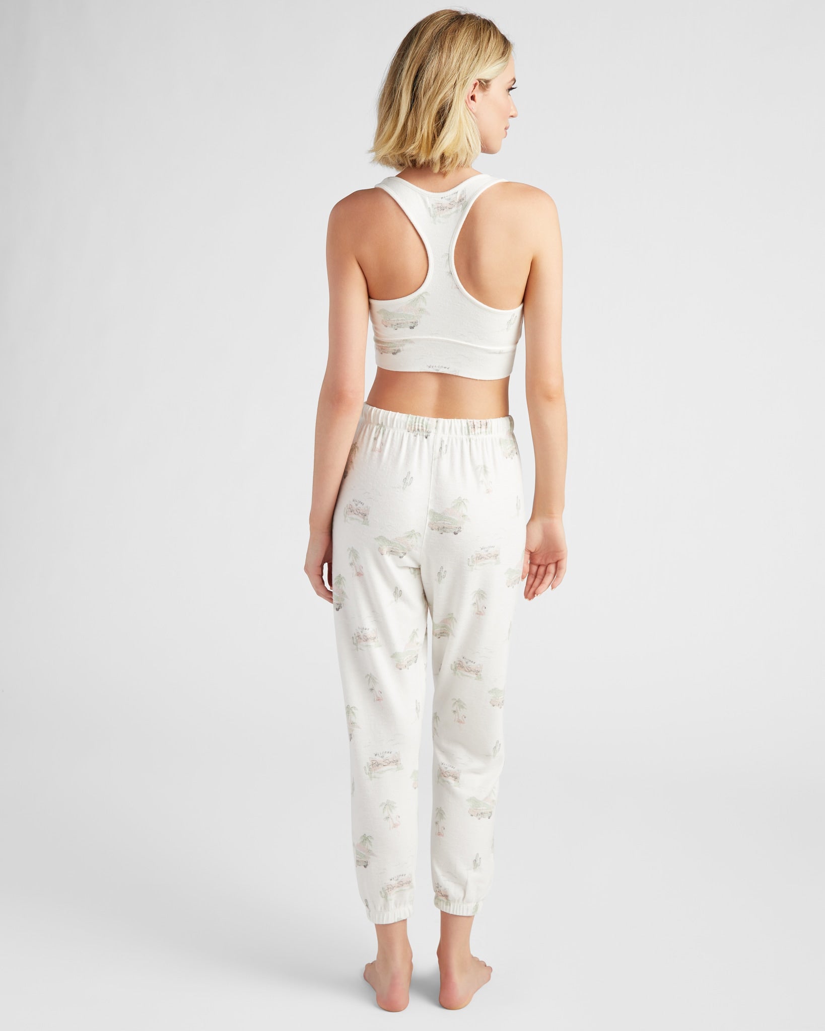 Bone $|& Z Supply Lounge Palm Springs Jogger Set - SOF Back