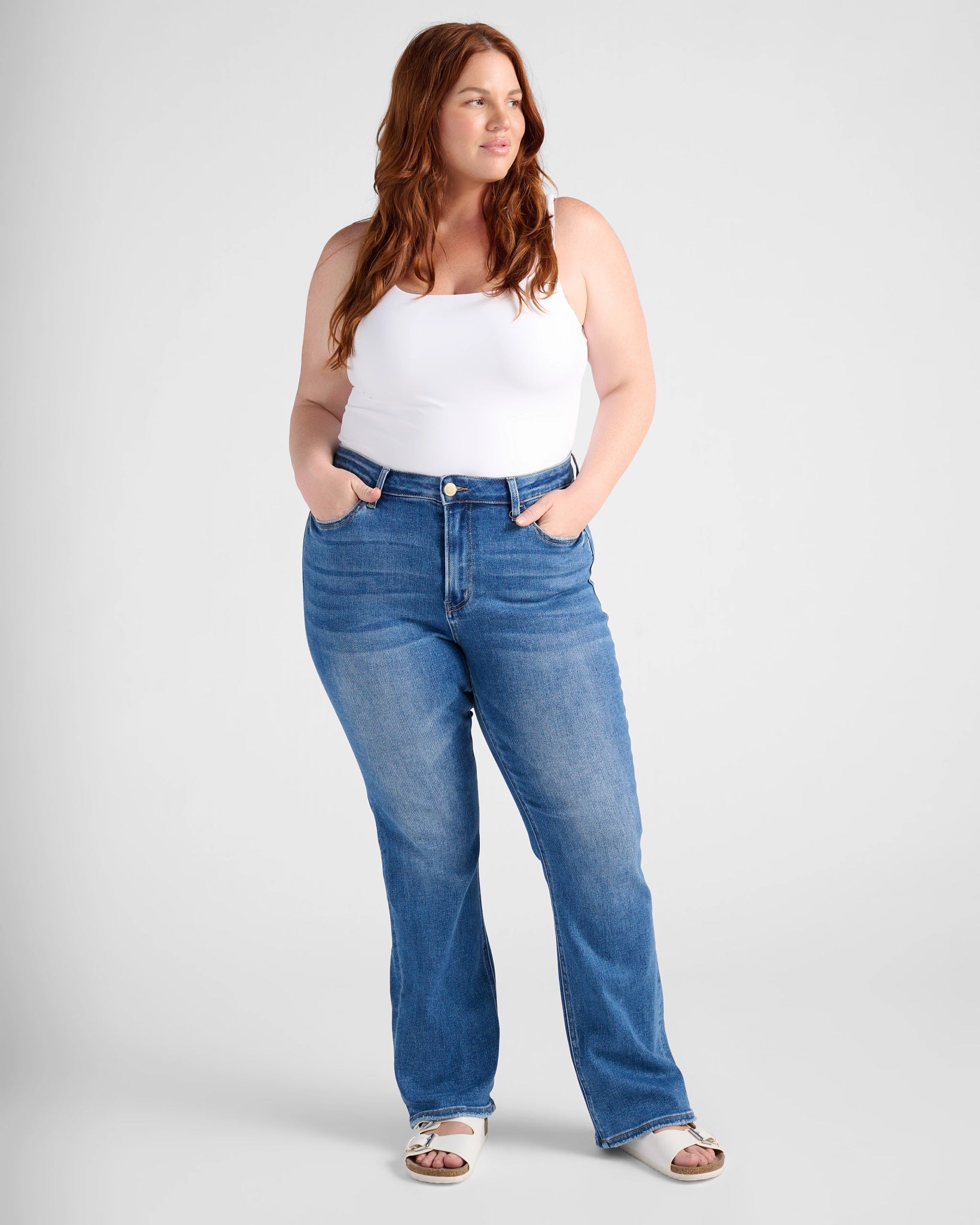 Paramount $|& Lovervet High Rise Slim Bootcut Jeans - SOF Full Front