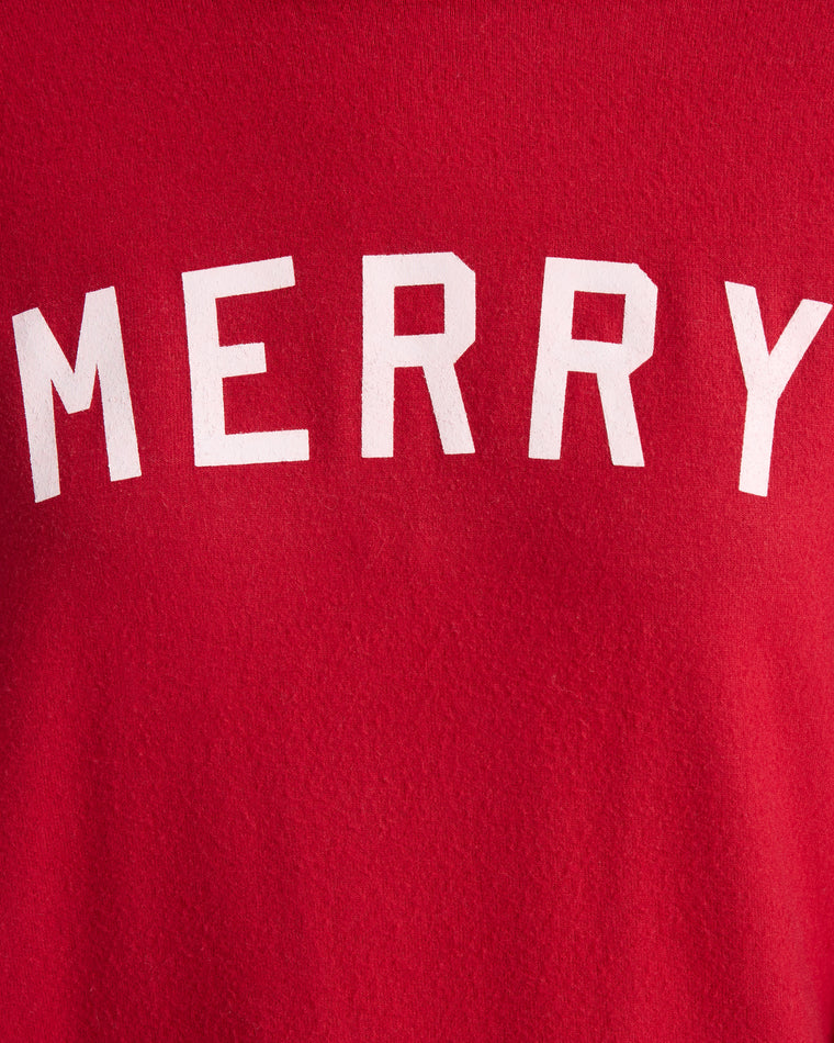 Chili Pepper $|& SEAS Shoreline Hacci Merry Graphic Crew - SOF Detail