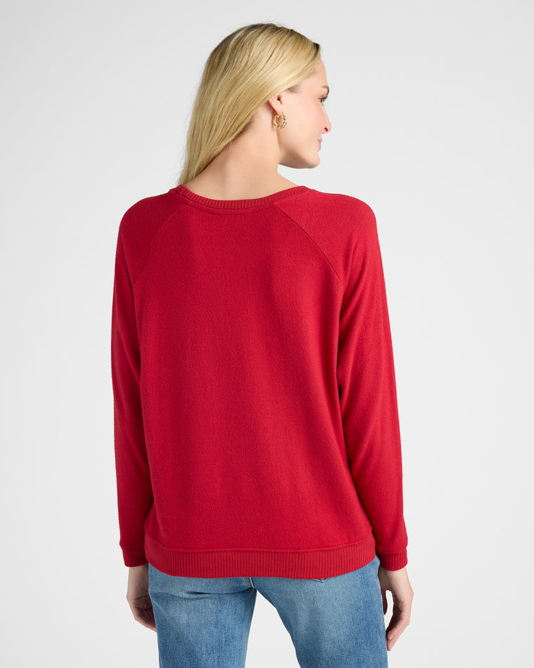 Chili Pepper $|& SEAS Shoreline Hacci Merry Graphic Crew - SOF Back