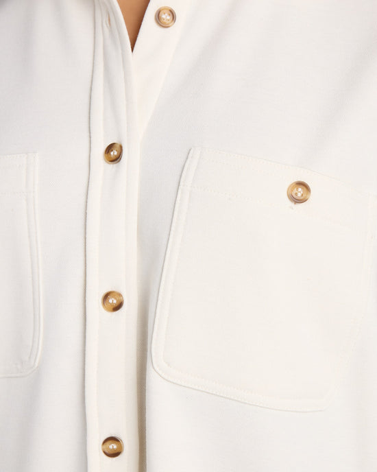 Cream $|& SEAS Coastline Button Down Solid - SOF Detail