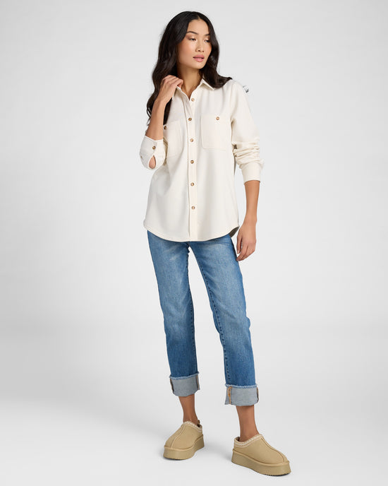 Cream $|& SEAS Coastline Button Down Solid - SOF Full Front