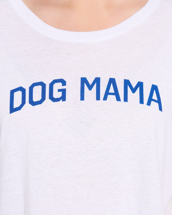 White $|& SEAS Dog Mom Graphic Sleep Tee - SOF Full Front