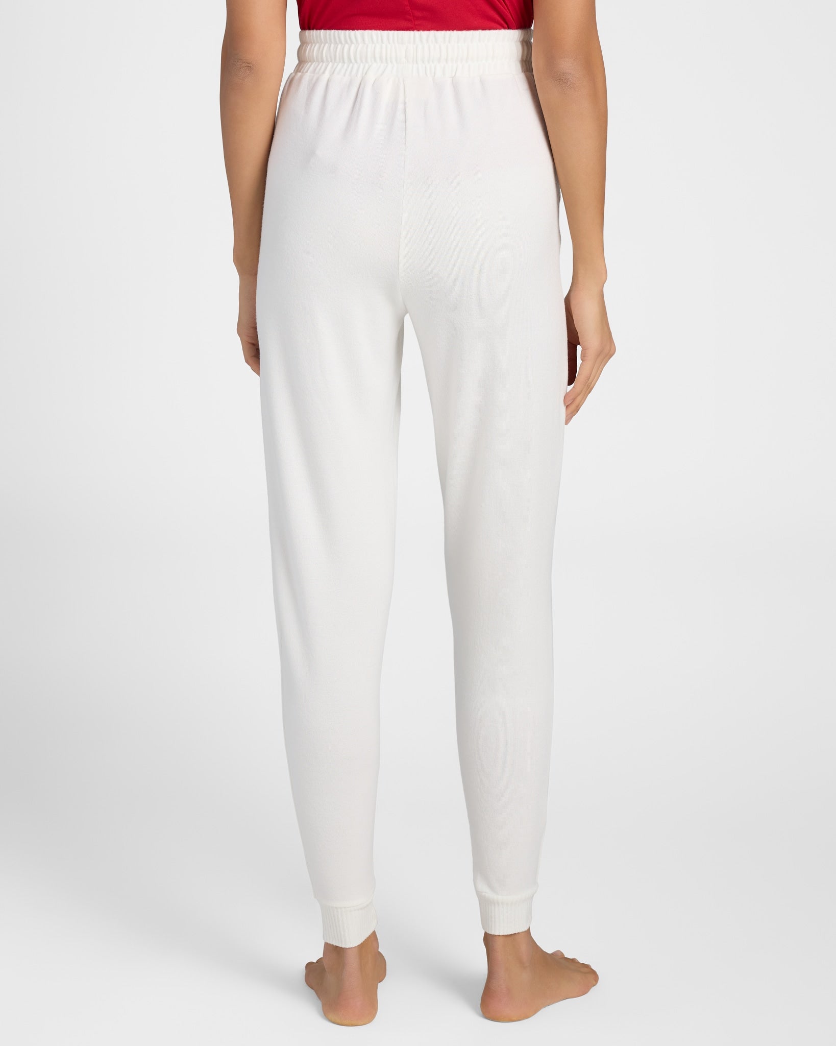 Cream $|& SEAS Shoreline Hacci "Love" Graphic Jogger - SOF Back