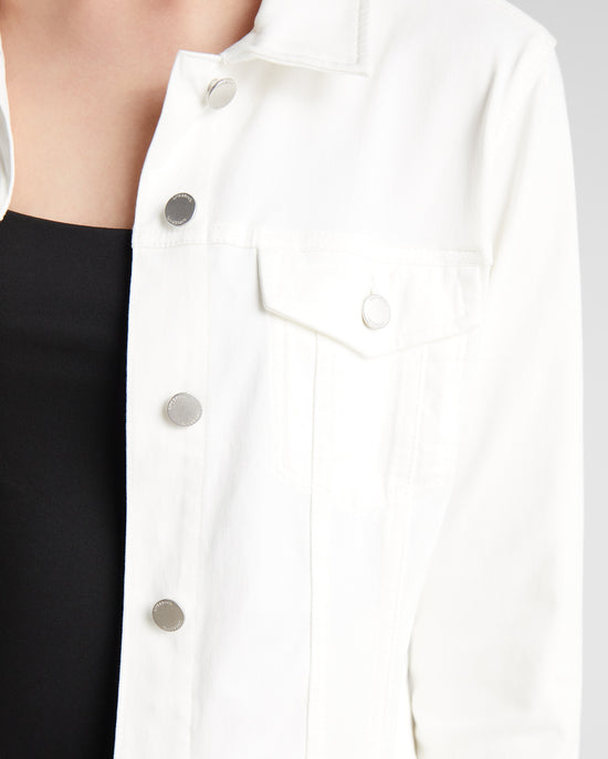 White $|& Liverpool Classic Powerflex Jean Jacket - SOF Detail
