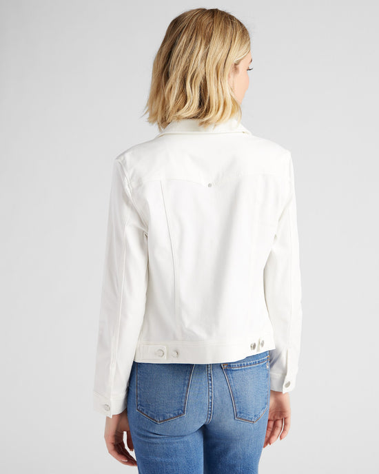 White $|& Liverpool Classic Powerflex Jean Jacket - SOF Back