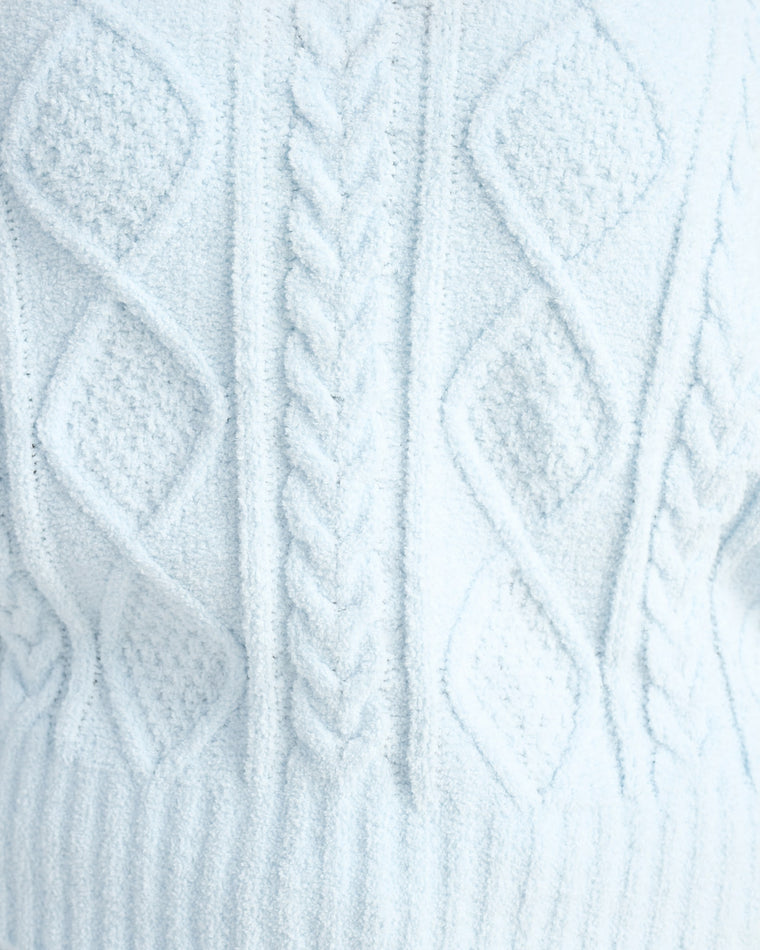 Blue Air $|& PJ Salvage Cable Crew Lounge Pullover - SOF Detail