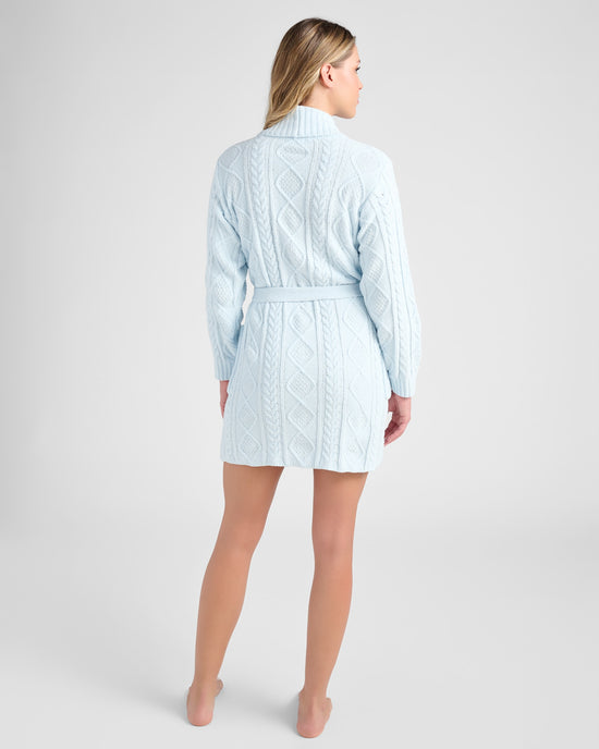 Blue Air $|& PJ Salvage Cable Crew Lounge Robe - SOF Back