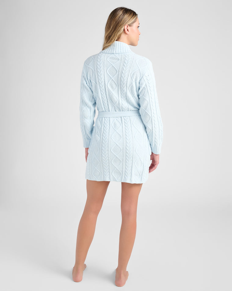 Blue Air $|& PJ Salvage Cable Crew Lounge Robe - SOF Back