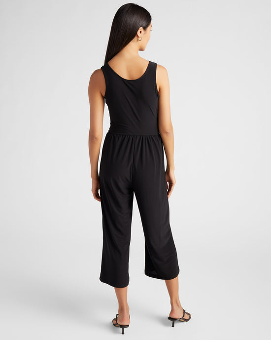 Black $|& Gilli Crop Jumpsuit - SOF Back