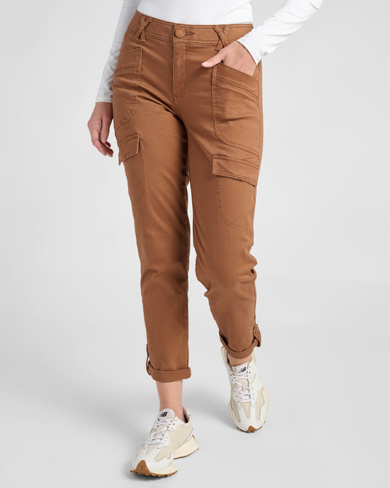 Raw Umber $|& Democracy Absolution Cuffed Utility Pant - SOF Front