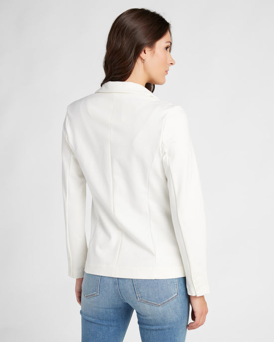 Vintage White $|& Liverpool Fitted Blazer - SOF Back