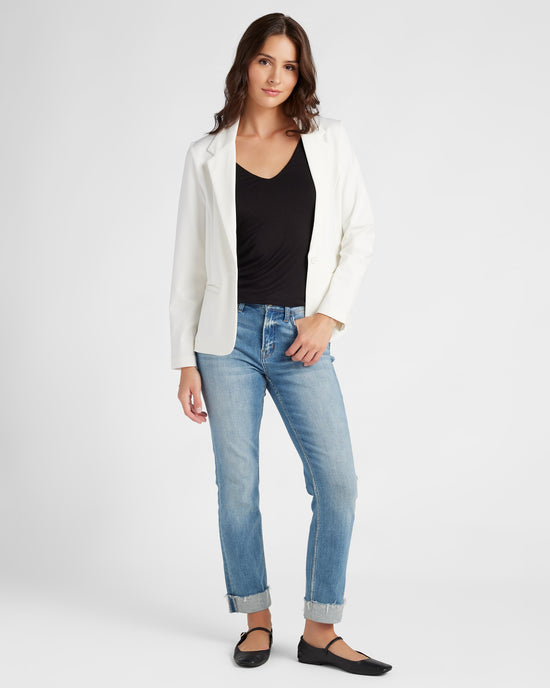Vintage White $|& Liverpool Fitted Blazer - SOF Full Front