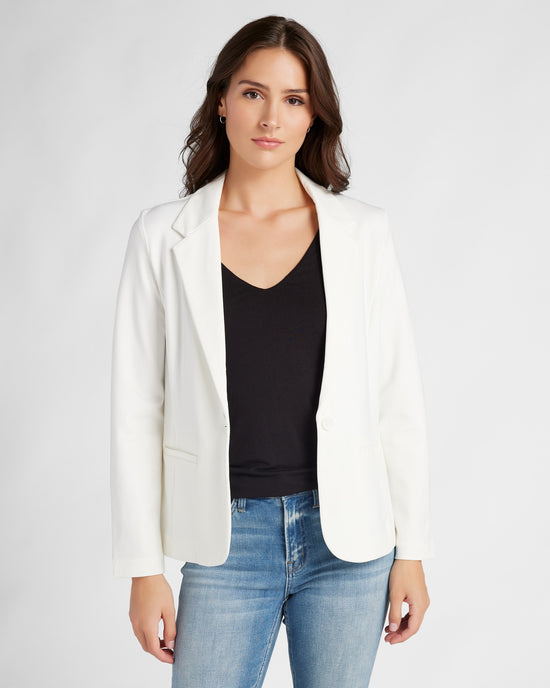 Vintage White $|& Liverpool Fitted Blazer - SOF Front
