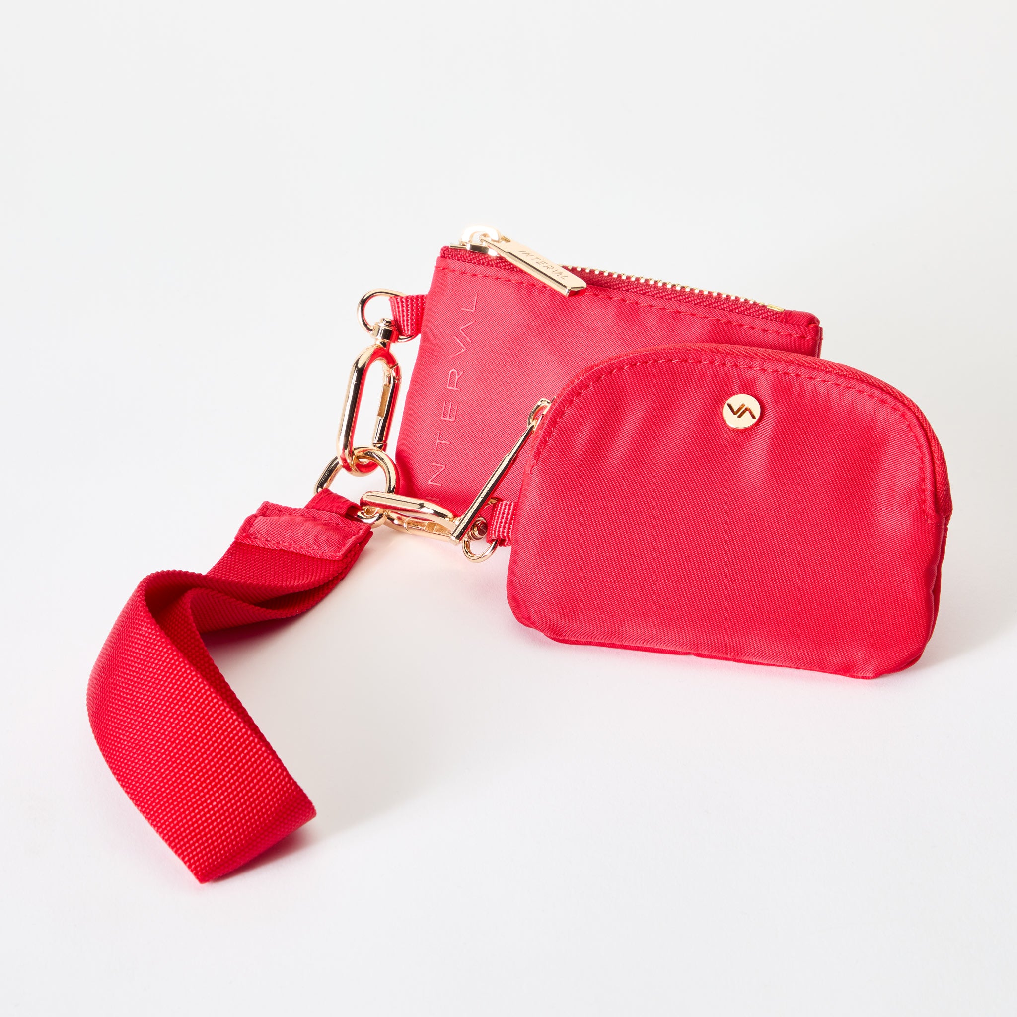 Red $|& wantable Pouch Wristlet - SOF Front