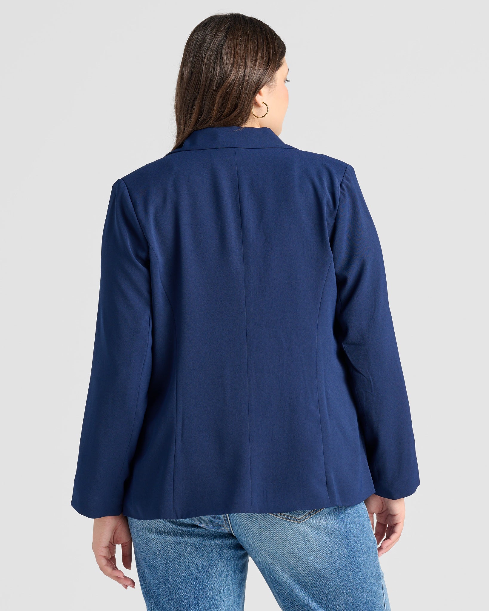 Navy $|& Skies Are Blue Boyfriend Blazer - SOF Back