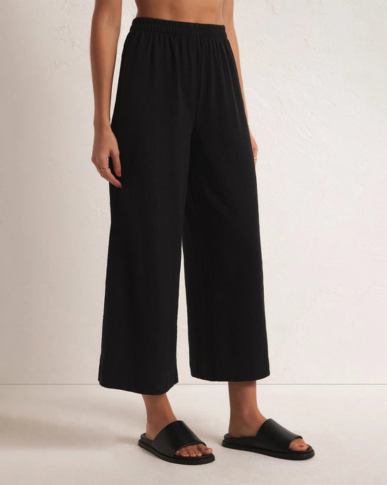Black $|& Z Supply Scout Textured Slub Pant - VOF Detail