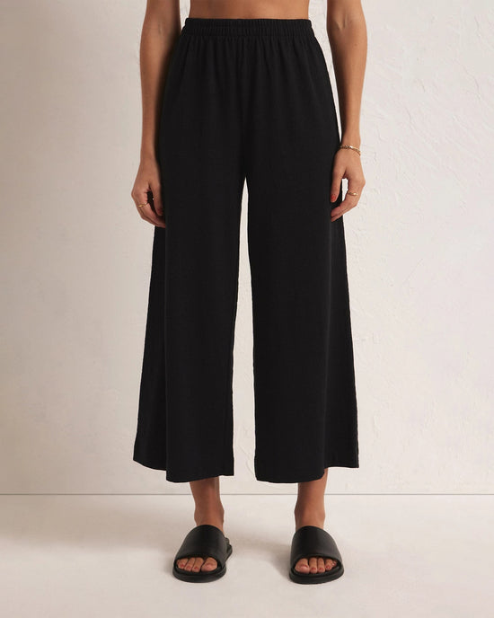 Black $|& Z Supply Scout Textured Slub Pant - VOF Front
