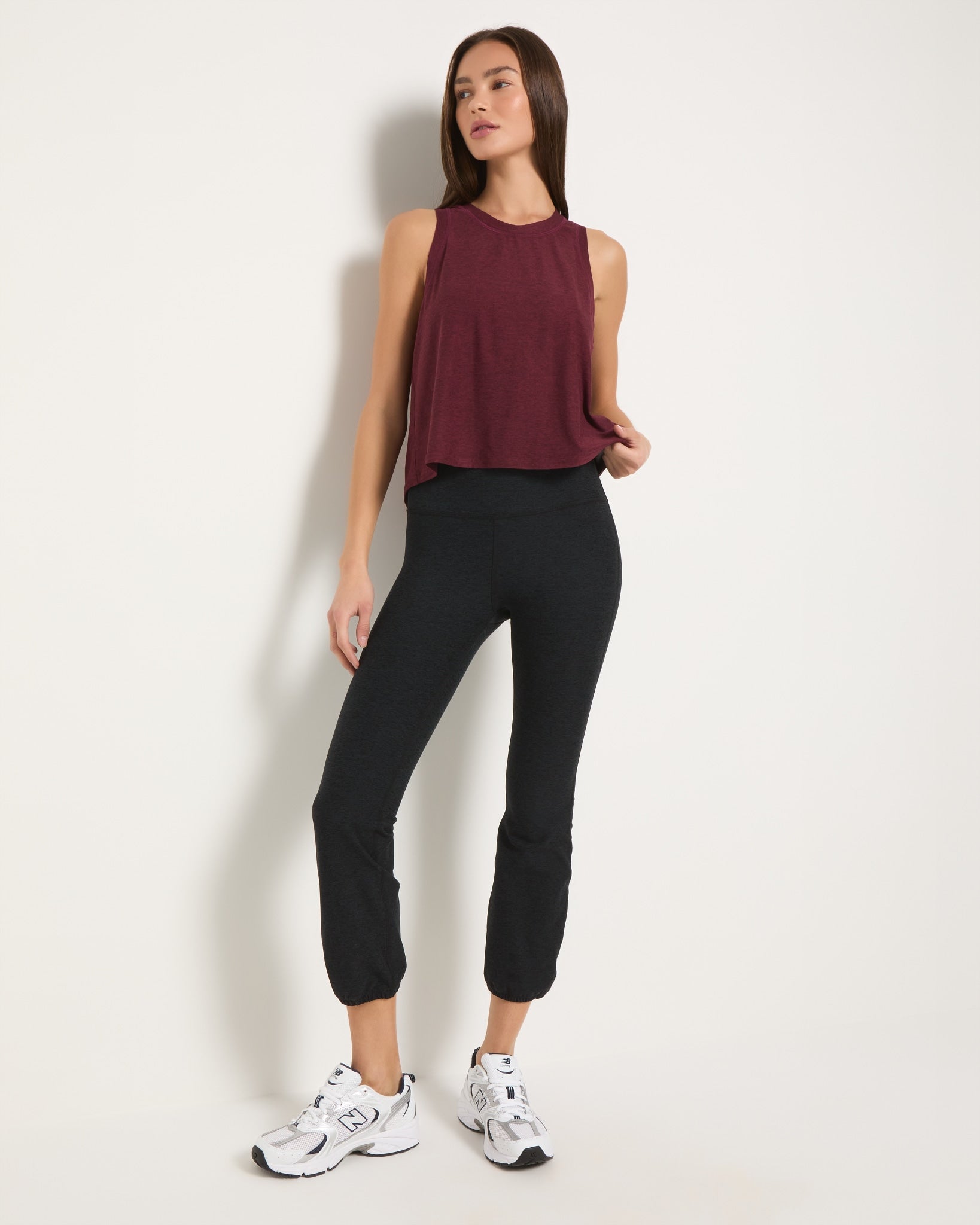 Red Wine $|& Interval FlowHeather Breeze Focus Tank - UGC On Fig