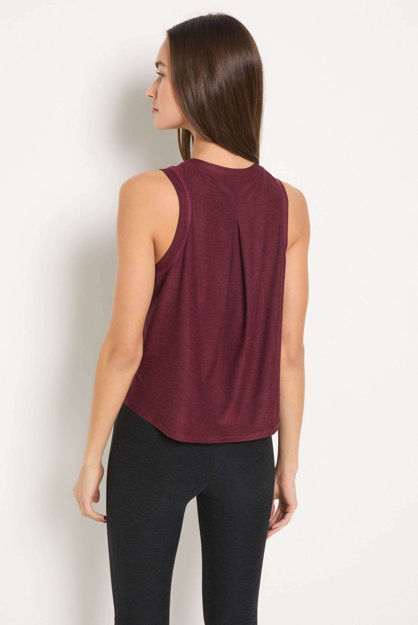 Red Wine $|& Interval FlowHeather Breeze Focus Tank - SOF Back