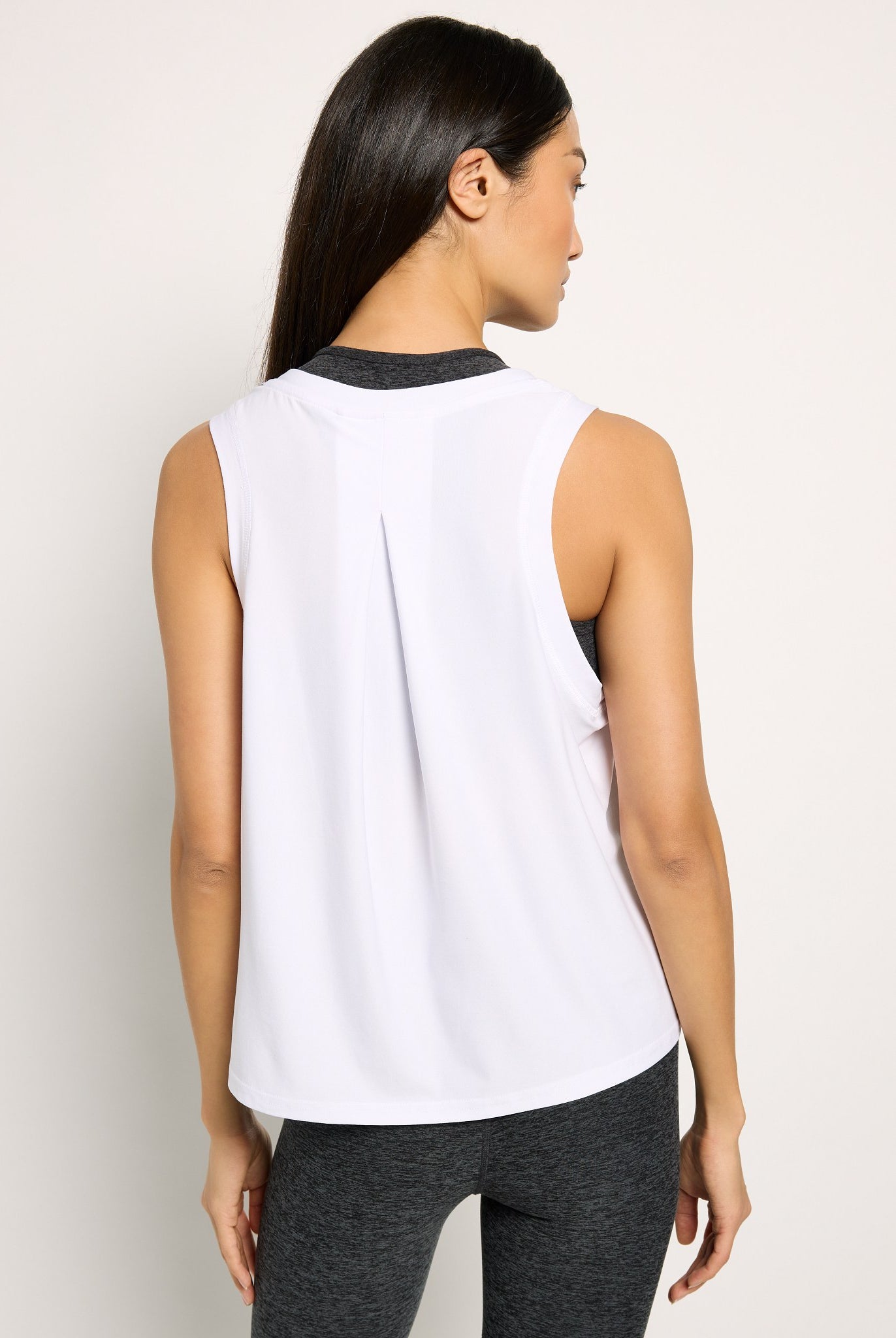 White $|& Interval FlowHeather Breeze Focus Tank - SOF Back