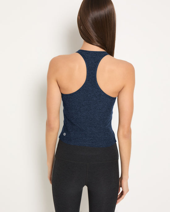 Iris Black $|& Interval FlowHeather Sculpt Rise Tank - SOF Back