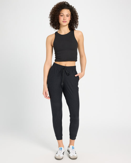 Night Sky Black $|& Interval Quest Midweight Spacedye Classic Jogger - UGC On Fig