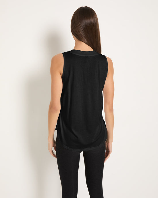 Black Black $|& Interval Muse Tank - SOF Back