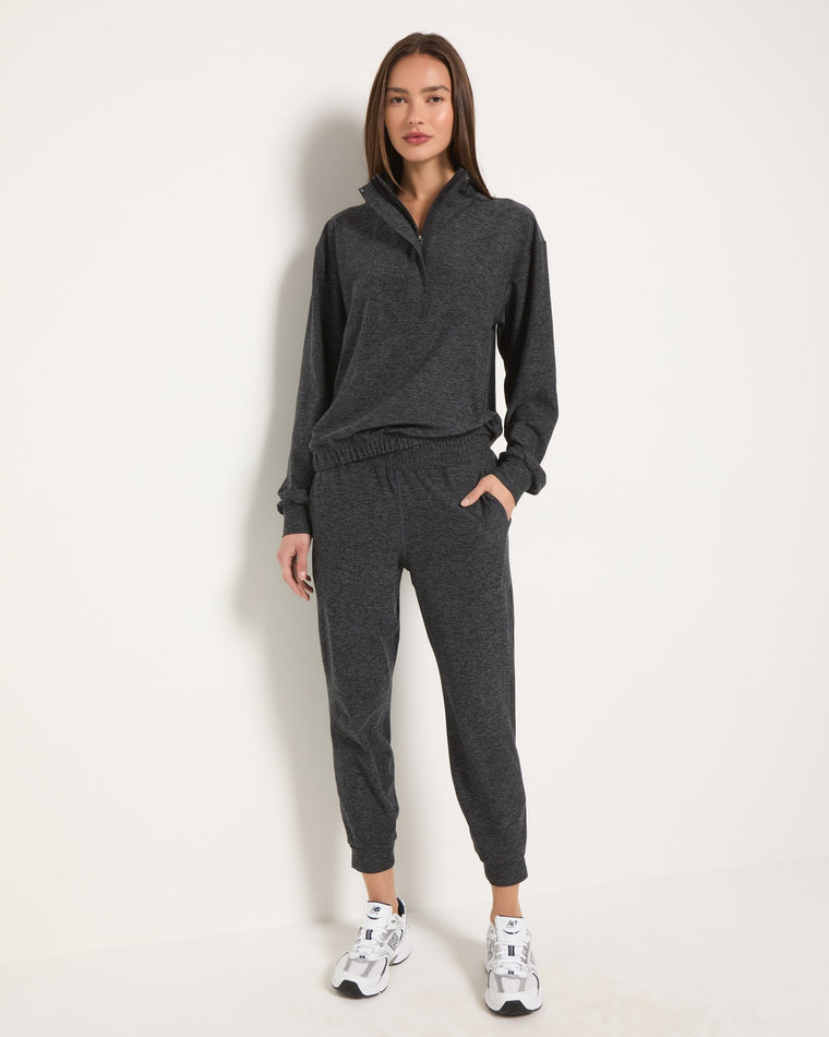 Heather Charcoal $|& Interval FlowHeather Drift Pulse Pullover - UGC On Fig
