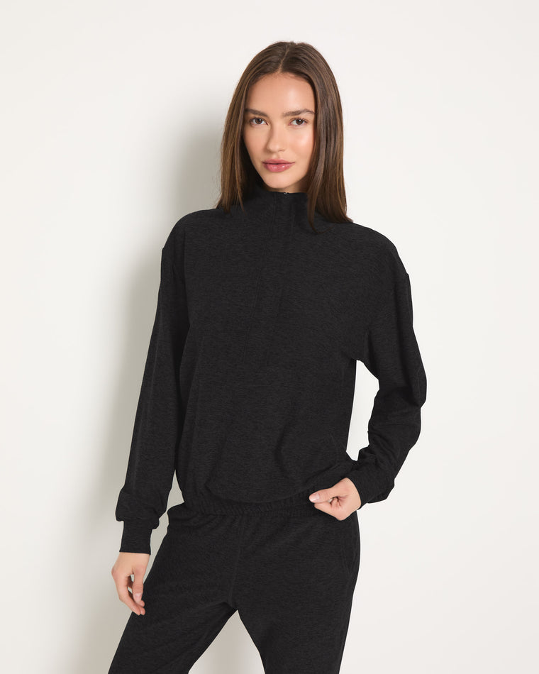 Night Sky $|& Interval FlowHeather Drift Pulse Pullover - SOF Front