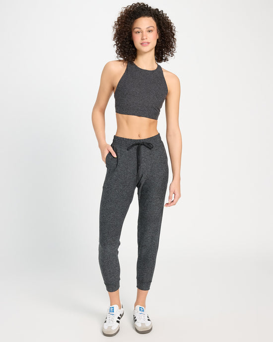 Heather Charcoal $|& Interval FlowHeather Sculpt Ivy Bra - UGC On Fig