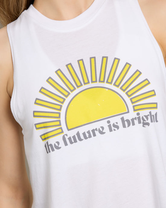 White $|& Interval Future Grace Muscle Tank - SOF Full Front