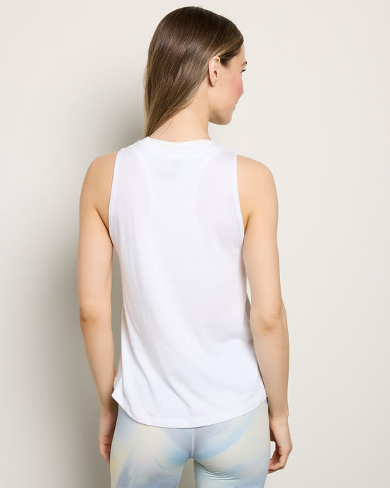 White $|& Interval Future Grace Muscle Tank - SOF Back