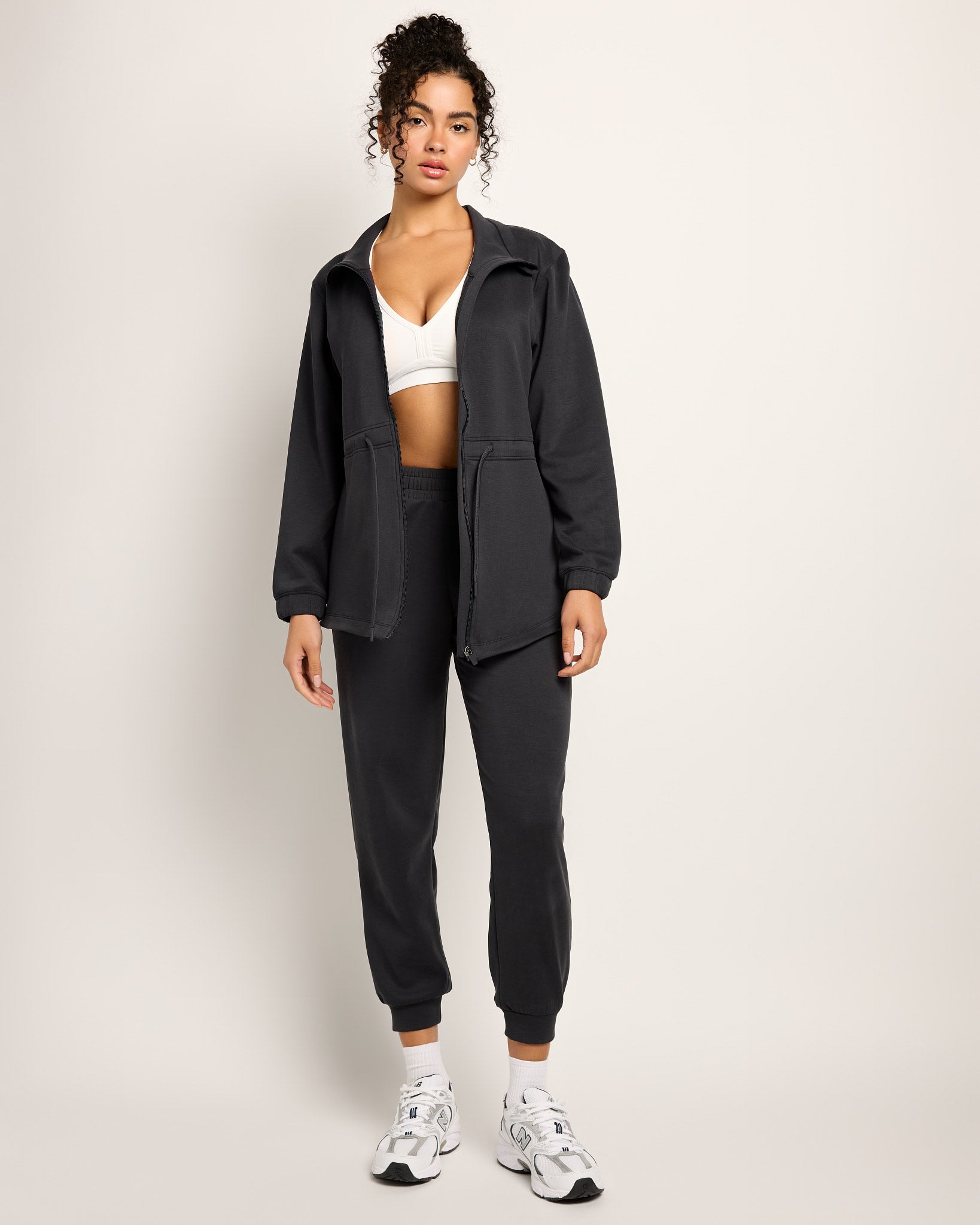 Black $|& Interval Double Knit Nomad Jacket - UGC On Fig